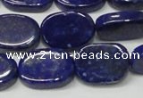 CNL1278 15.5 inches 13*18mm oval natural lapis lazuli beads