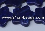 CNL1287 15.5 inches 28mm star natural lapis lazuli beads