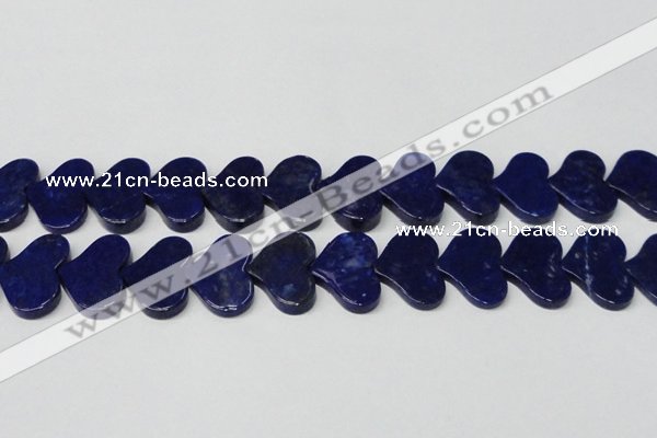 CNL1293 15.5 inches 20*30mm heart natural lapis lazuli beads