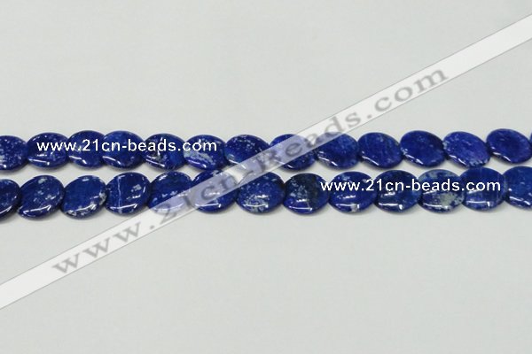 CNL1302 15.5 inches 20mm flat round natural lapis lazuli beads