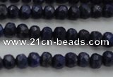 CNL1401 15.5 inches 3*5mm faceted rondelle lapis lazuli beads