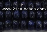 CNL1403 15.5 inches 5*8mm faceted rondelle lapis lazuli beads