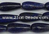 CNL1513 15.5 inches 10*30mm teardrop lapis lazuli beads wholesale