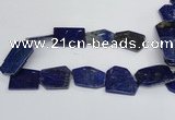 CNL1515 15.5 inches 30*35mm - 35*45mm freeform lapis lazuli beads