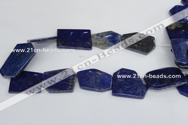 CNL1515 15.5 inches 30*35mm - 35*45mm freeform lapis lazuli beads