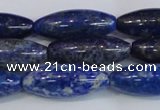 CNL1601 15.5 inches 12*30mm rice lapis lazuli gemstone beads