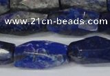 CNL1608 15.5 inches 12*25mm - 14*30mm faceted nuggets lapis lazuli beads