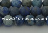 CNL1652 15.5 inches 8mm round matte lapis lazuli beads wholesale