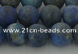 CNL1654 15.5 inches 12mm round matte lapis lazuli beads wholesale