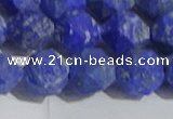 CNL1668 15.5 inches 12mm faceted nuggets matte lapis lazuli beads