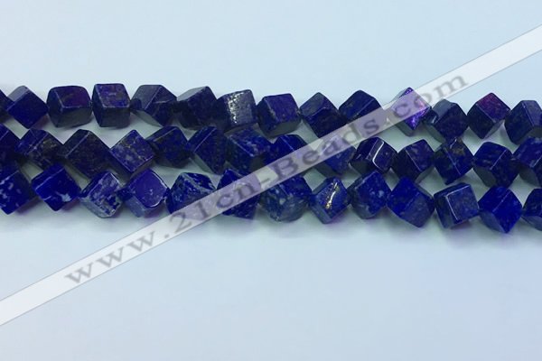 CNL1671 15.5 inches 9*9mm cube lapis lazuli gemstone beads