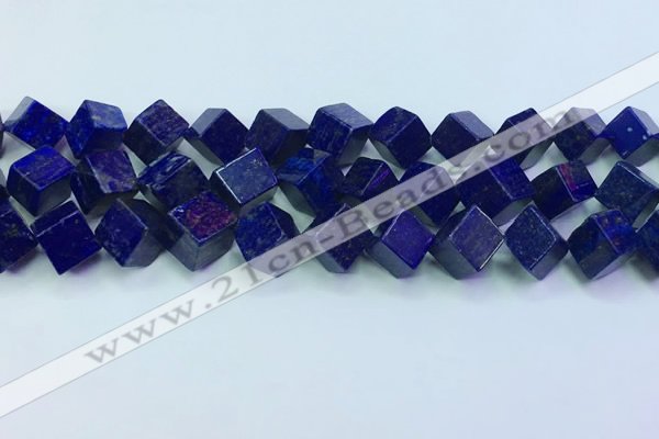 CNL1672 15.5 inches 11*11mm cube lapis lazuli gemstone beads