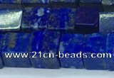 CNL1674 15.5 inches 7*7mm cube lapis lazuli gemstone beads