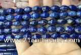 CNL1683 15.5 inches 8*11mm - 8*12mm rice lapis lazuli beads