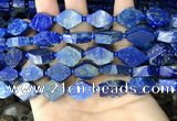 CNL1690 4mm round & 10*15mm - 12*18mm freeform lapis lazuli beads