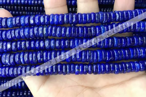 CNL1694 15.5 inches 3*8mm - 4*8mm rondelle lapis lazuli beads