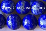 CNL1709 15.5 inches 8mm faceted round lapis lazuli beads