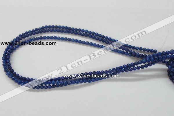 CNL203 15.5 inches 4mm round natural lapis lazuli beads wholesale