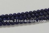 CNL204 15.5 inches 4mm round natural lapis lazuli beads wholesale