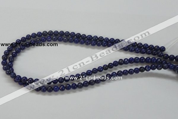 CNL205 15.5 inches 6mm round natural lapis lazuli beads wholesale