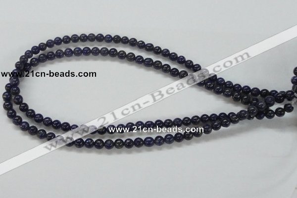 CNL206 15.5 inches 6mm round natural lapis lazuli beads wholesale