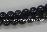 CNL207 15.5 inches 8mm round natural lapis lazuli beads wholesale