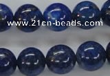 CNL228 15.5 inches 14mm round natural lapis lazuli beads wholesale