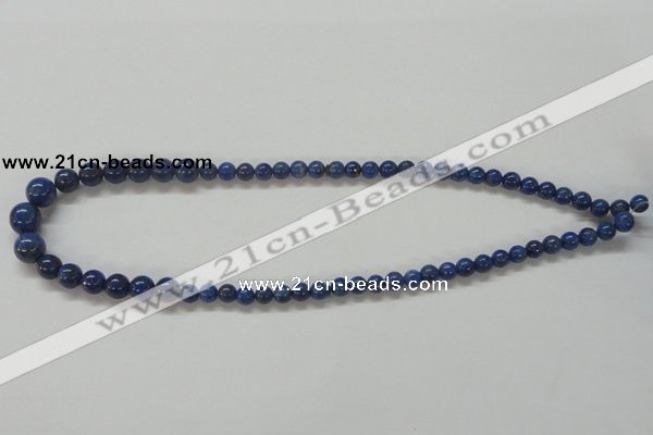 CNL233 15.5 inches multi-size round natural lapis lazuli beads wholesale