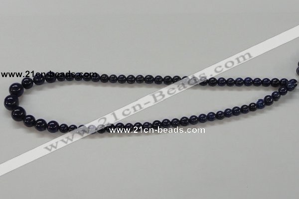 CNL234 15.5 inches multi-size round natural lapis lazuli beads wholesale