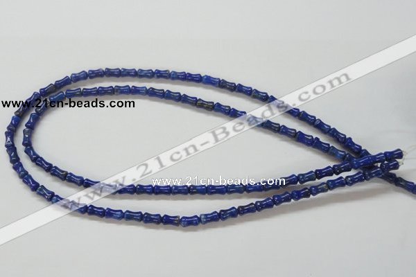 CNL237 15.5 inches 5*7mm bamboo shape natural lapis lazuli beads wholesale