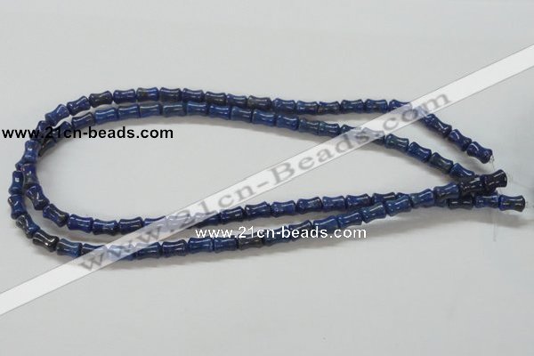 CNL238 15.5 inches 6*8mm bamboo shape natural lapis lazuli beads wholesale