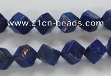 CNL239 15.5 inches 8*8 cube natural lapis lazuli beads wholesale