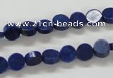 CNL240 15.5 inches 8mm coin natural lapis lazuli beads wholesale