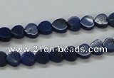 CNL241 15.5 inches 6*6mm heart natural lapis lazuli beads wholesale