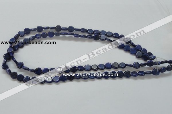 CNL242 15.5 inches 8*8mm heart natural lapis lazuli beads wholesale