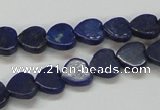 CNL243 15.5 inches 10*10mm heart natural lapis lazuli beads wholesale