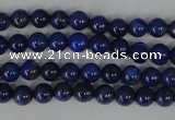 CNL401 15.5 inches 4mm round natural lapis lazuli gemstone beads