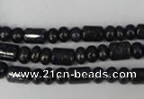 CNL434 15.5 inches 4*6mm rondelle & 6*9mm tube natural lapis lazuli beads