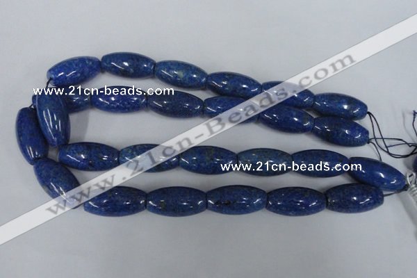 CNL445 15.5 inches 15*30mm rice natural lapis lazuli gemstone beads