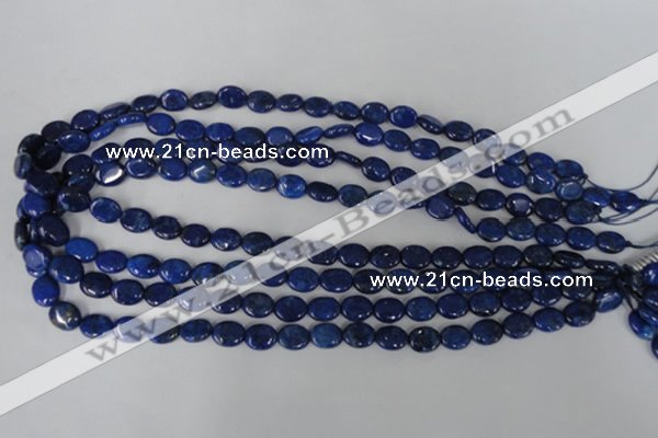 CNL478 15.5 inches 8*10mm oval natural lapis lazuli gemstone beads