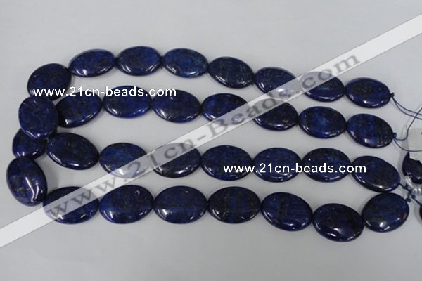 CNL485 15.5 inches 18*25mm oval natural lapis lazuli gemstone beads