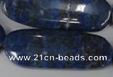 CNL490 15.5 inches 18*50mm oval natural lapis lazuli gemstone beads