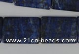 CNL546 15.5 inches 18*25mm flat tube natural lapis lazuli gemstone beads