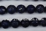 CNL604 15.5 inches 12mm faceted round natural lapis lazuli gemstone beads