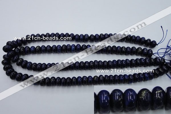 CNL612 15.5 inches 6*10mm rondelle natural lapis lazuli gemstone beads