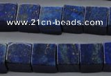 CNL645 15.5 inches 12*12mm cube natural lapis lazuli beads