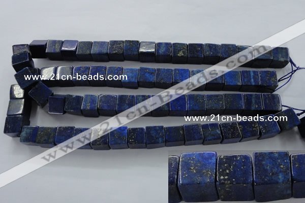 CNL645 15.5 inches 12*12mm cube natural lapis lazuli beads