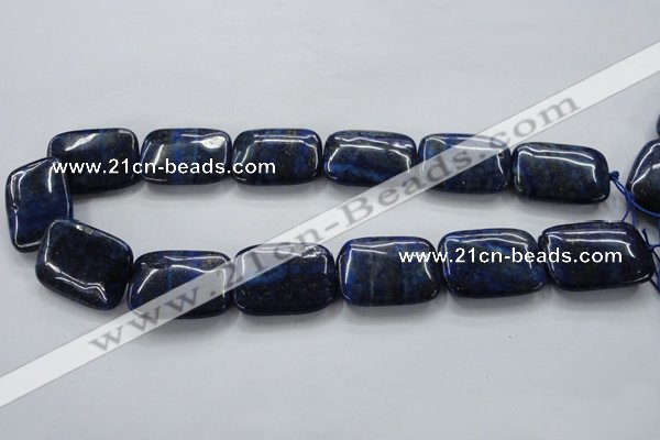 CNL672 15.5 inches 22*30mm rectangle natural lapis lazuli beads