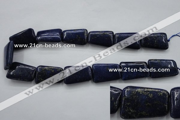 CNL675 15.5 inches 20*30mm trapezoid natural lapis lazuli beads