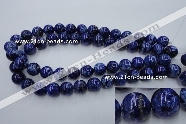 CNL717 15.5 inches 14mm round natural lapis lazuli gemstone beads